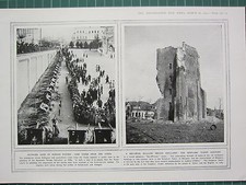 1915 WWI STAMPA ~ FUCILI PRESI DAI Turchi VITTORIA RUSSA ~ TORRE DEI TEMPLARI