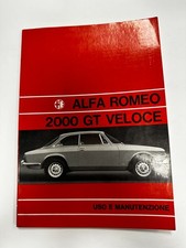 Libretto ALFA ROMEO 2000 GT