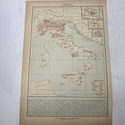 Italia industrie varie - , mappa