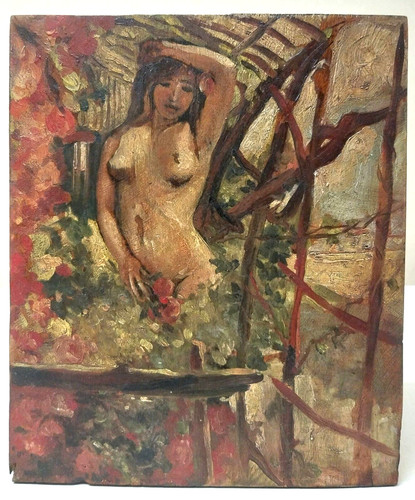Interessante piccolo olio - interessante, su