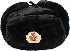 Cappello Russo Ushanka Con Pin