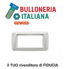 GEWISS Placca 3 Posti Bianca