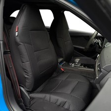 Per Jeep Wrangler TJ 1985-2006 Coprisedili Anteriori Impermeabile Tela Nera 2pz