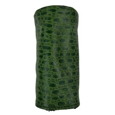 Green Croc Barrel Leather