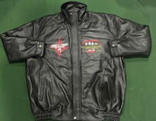 Giacca di pelle nera Metalic