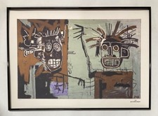 Jean-Michel Basquiat : Lithographie numérotée 50 par 70 cm. Vendue Encadrée