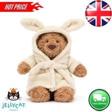 Jellycat Bartolomeo Bear accappatoio bambola peluche nuova con etichetta + sacchetto antipolvere UK