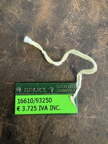 Rolex green swing hang - swing, tag