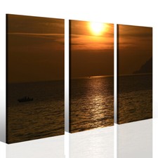 Quadro sole mare Pescatori al