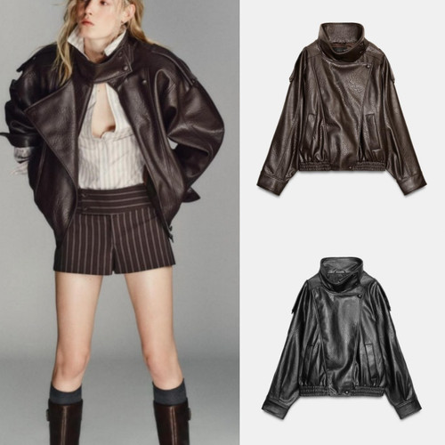 Giacca donna zara ecopelle - giacca,