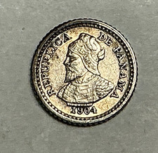 1904 Panama 2 1/2 Centesimos
