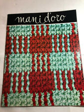 Mani d'oro fascicolo n.54 del 1967 ricamo con perline uncinetto a forcella 