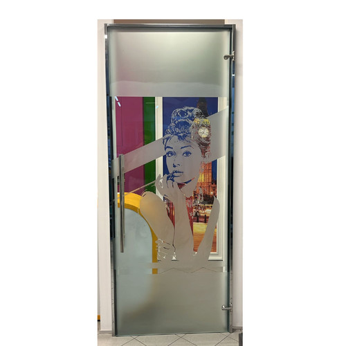 Porta vetro trasparente con - vetro,