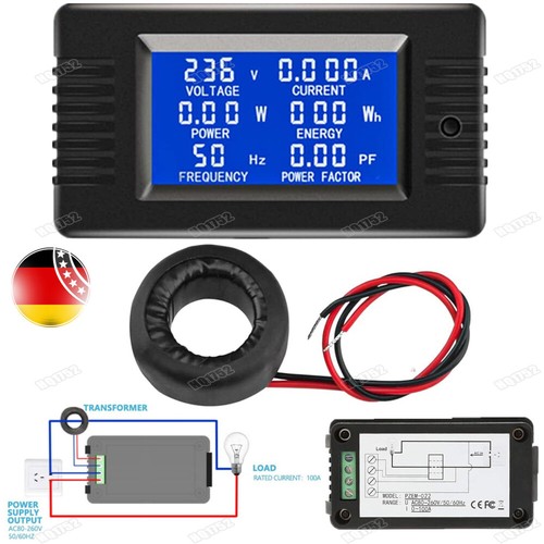 Pannello lcd 100a potenza - 100a,