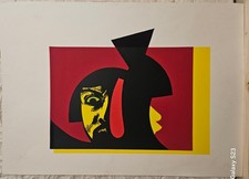 Attilio Alfieri, litografia su carta, 1970, stampa 46,4x34,5Cm.