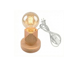 LAMPADA DA TAVOLO LEGNO E27