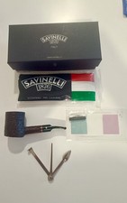 Pipa Savinelli Roma Rusticated Poker (311 KS) 6mm Filter Pipe Black Ste