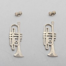 Tromba : Orecchini a lobo in Argento 925 - Musica - Strumento Musicale - Ottoni