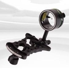 Deluxe Singolo Pin Bow Sight Caccia Arco Compound Vista Accessori Nero