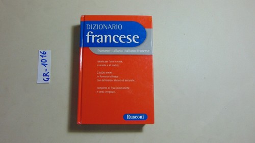 Dizionario francese rusconi - dizionario,