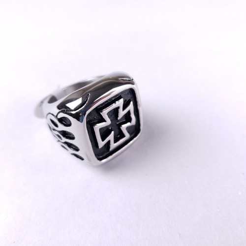 Anello uomo biker croce ferro - anello,