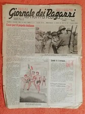GIORNALE DEI RAGAZZI N. 36 1939 VITTORIO EMANUELE III IL BALILLA MARMOTTA