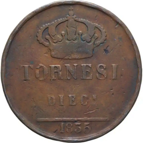 Tornesi 1835 regno - 1835,