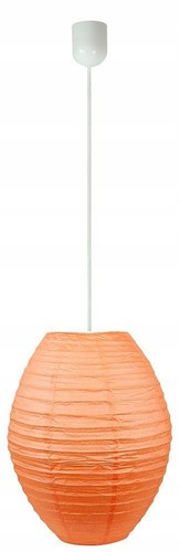 Paper pendant lamp orange - pendant,