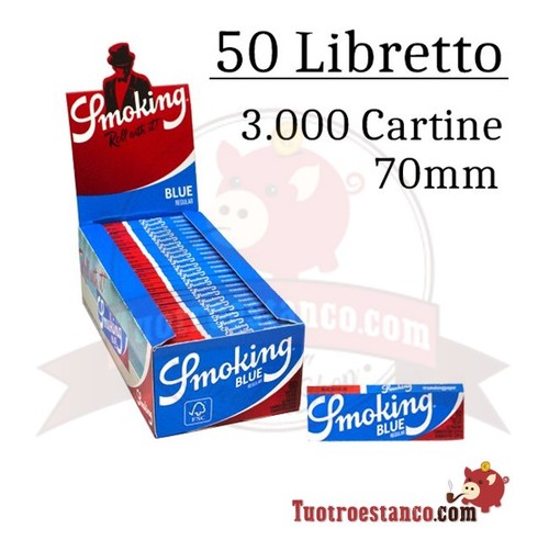 Cartine smoking blu - blu, corte