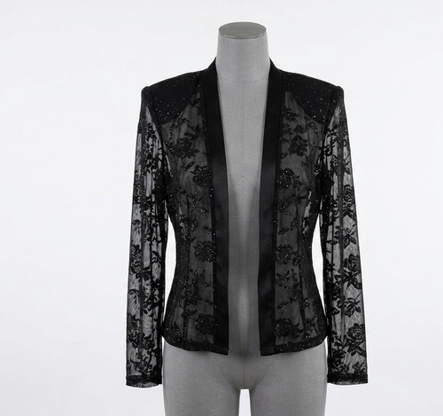 Vampirecore sheer floral shrug - sheer,