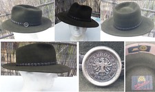 CAPPELLO UOMO ALLA TIROLESE IN FELTRO DI LEPRE MARCA  "IL CAPPELLAIO" TAGLIA  61