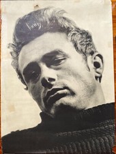 Large Vintage Original JAMES DEAN b&W  29.13 x 41.73 inches Poster VERY RARE