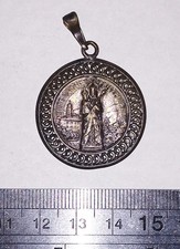 Medaglione Religioso  San Cristoforo – Metallo Argentato – REF0077A