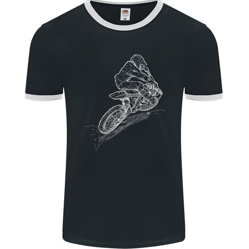 Disegno motocross rider - di,