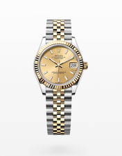 Rolex Datejust 2025 31 mm indice champagne bicolore oro giallo scanalato giubileo
