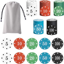 200 Pezzi Fiches Poker, Chips