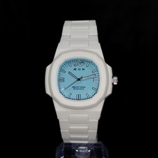 orologio bianco turchese stile