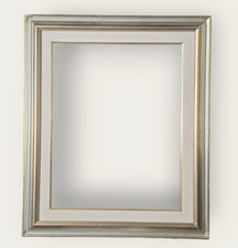 CORNICE Specchio Specchiera per Quadro in LEGNO Laccato Argento Passepartout 900