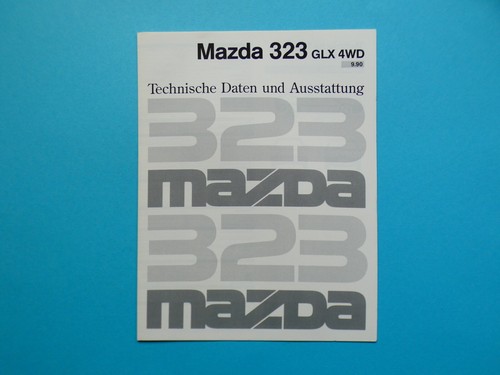 Brochure mazda 323 - -, (bg)