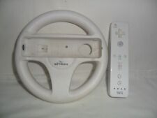 Controller Nintendo Wii Bianco/Nero Telecomando volante Joystick Originale