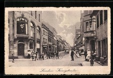 Landau, cartolina, vista sulla Königstraße, caffè viennese 