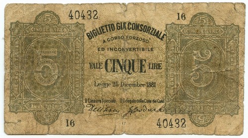 Lire falso epoca biglietto - falso, d'epoca