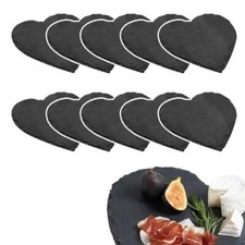 10 pz vassoio ardesia cuore