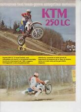 advertising Pubblicità TEST MOTO KTM LC 250 1983 MOTOCROSS  EPOCA   VINTAGE MX