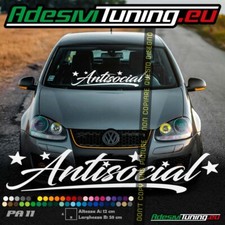 Adesivo antisocial parabrezza - adesivo,