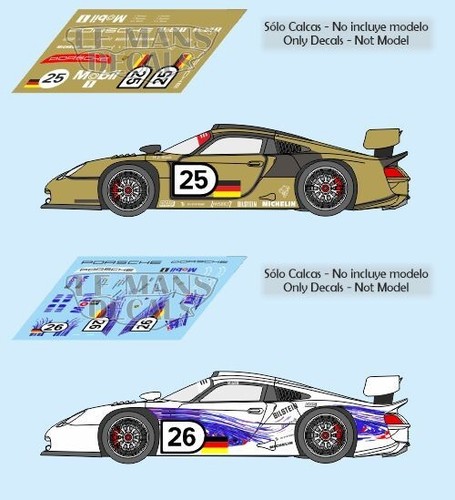 Decals porsche 911 gt1 - evo, le