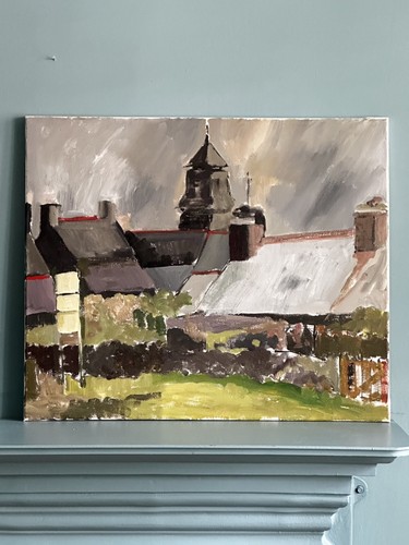 Quadro paesaggio acrilico - , su