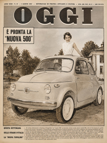 Poster fiat nuova 500 - poster, 1957