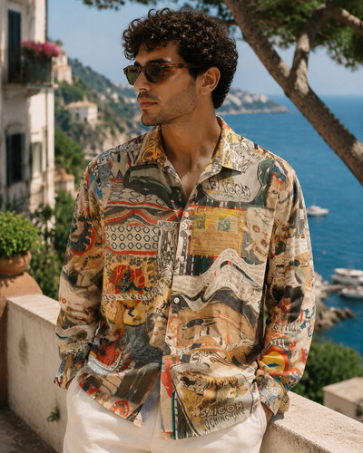 Camicia desigual uomo - camicia,