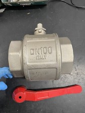 VALVOLA A SFERA FEMMINA-FEMMINA F/F FF A LEVA DA 4 POLLICI